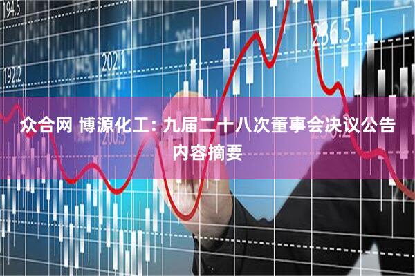 众合网 博源化工: 九届二十八次董事会决议公告内容摘要